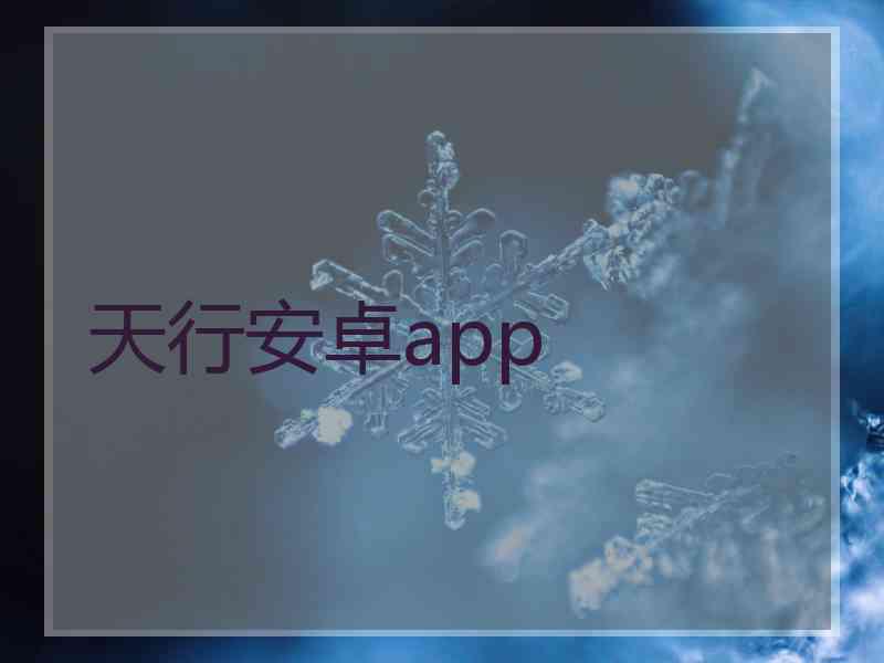 天行安卓app