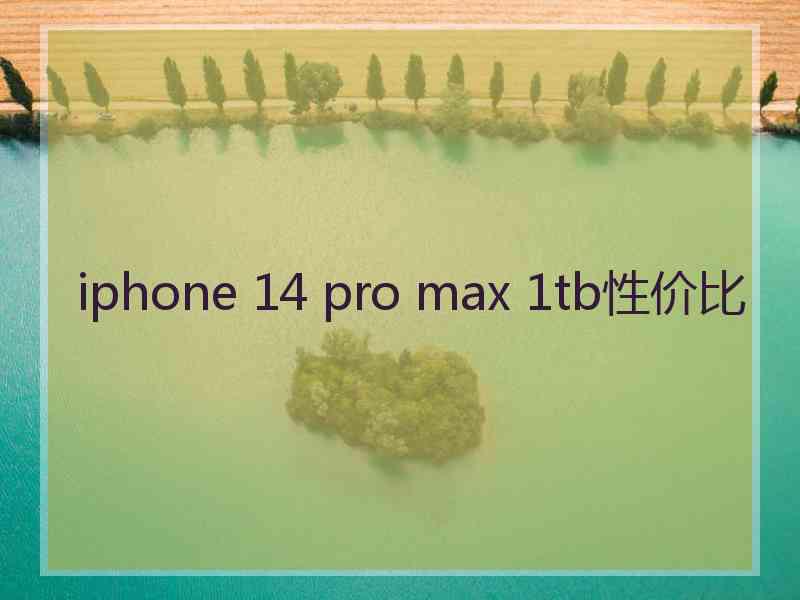 iphone 14 pro max 1tb性价比
