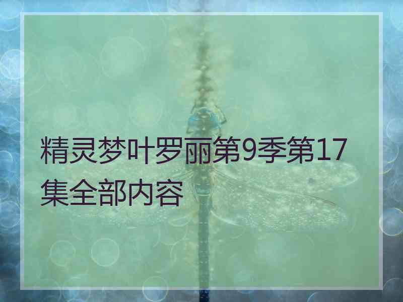 精灵梦叶罗丽第9季第17集全部内容