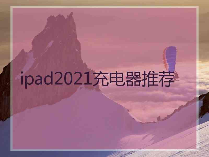 ipad2021充电器推荐