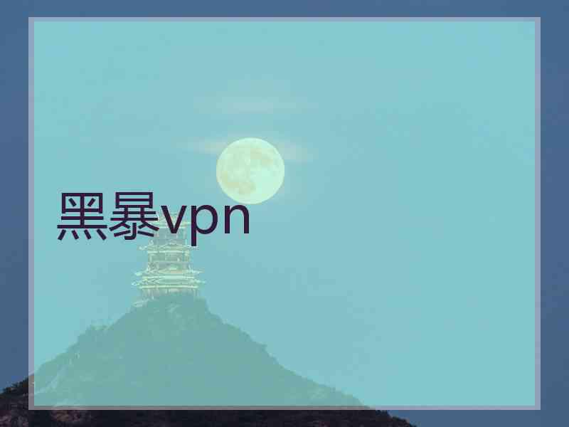 黑暴vpn