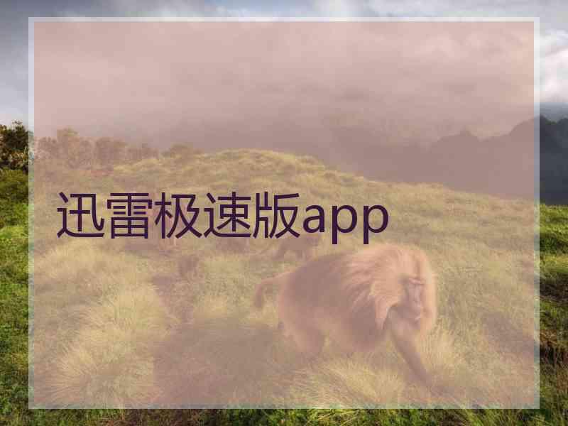 迅雷极速版app