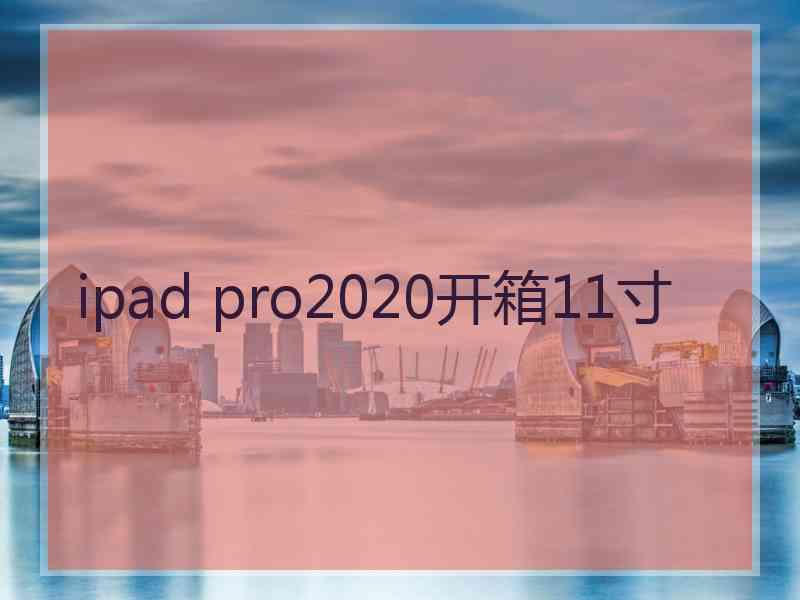 ipad pro2020开箱11寸