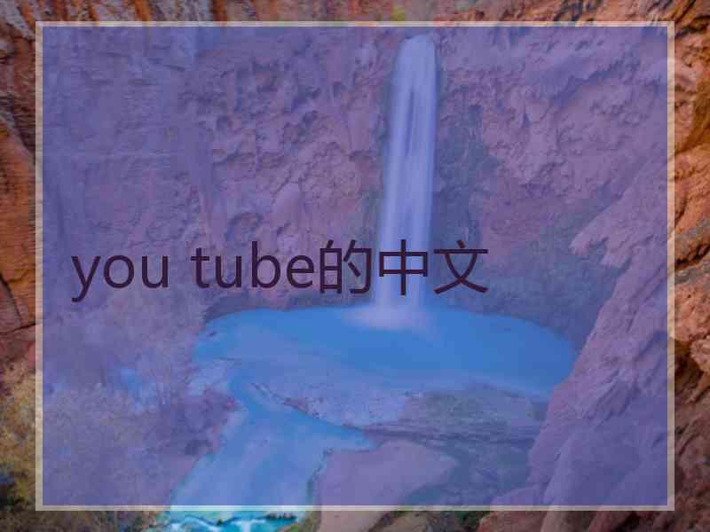 you tube的中文