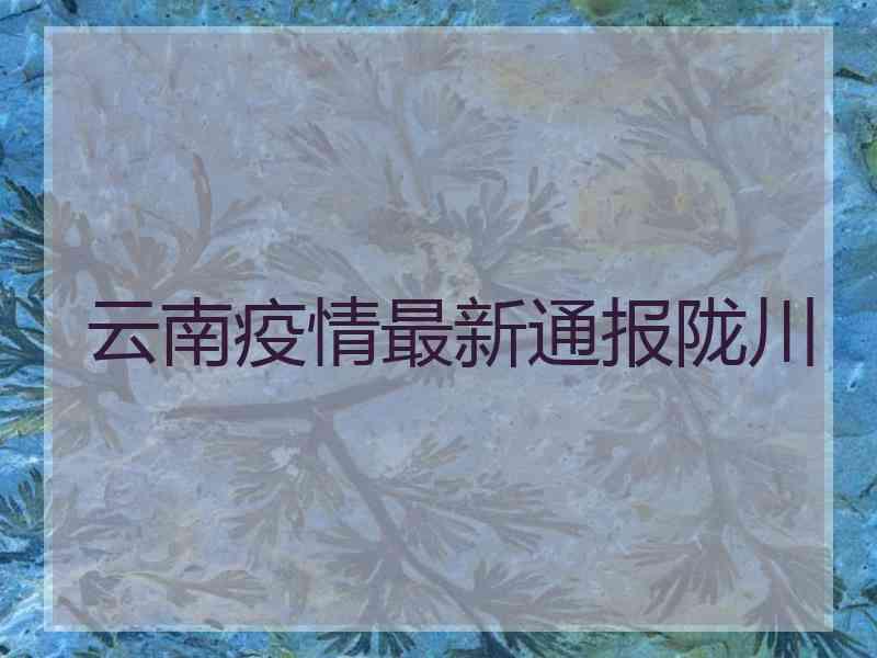 云南疫情最新通报陇川