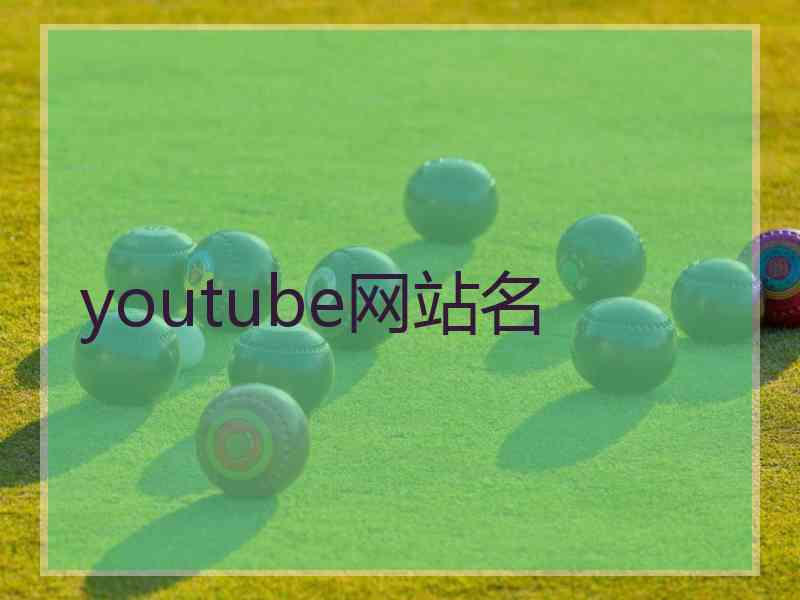 youtube网站名