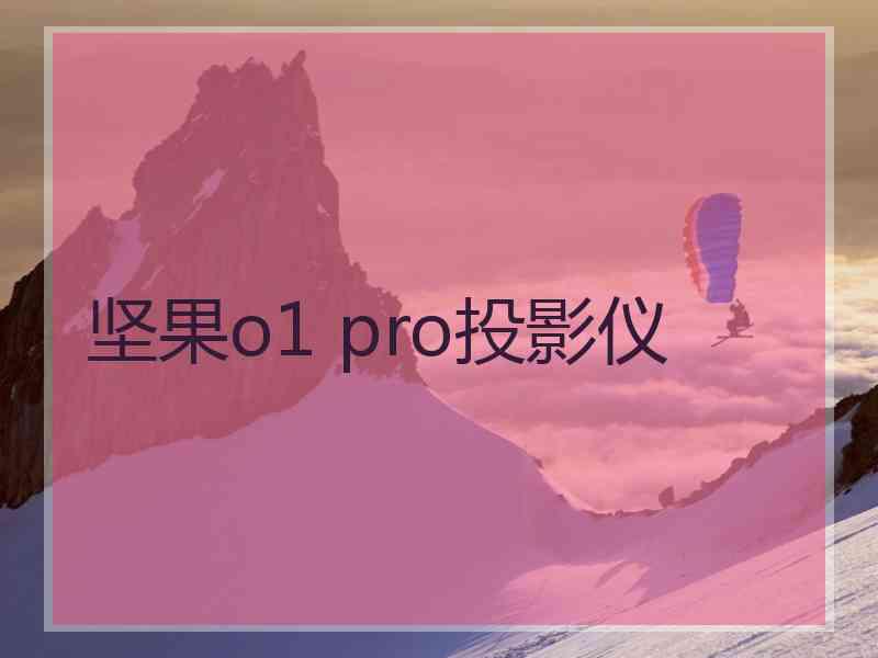 坚果o1 pro投影仪