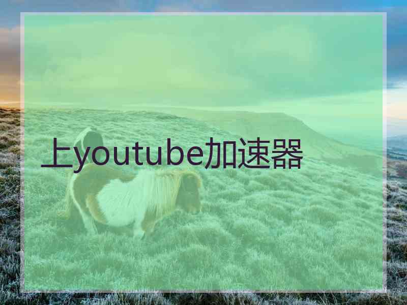 上youtube加速器