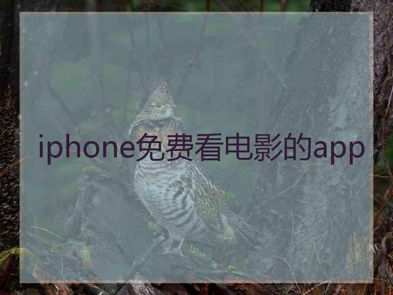 iphone免费看电影的app