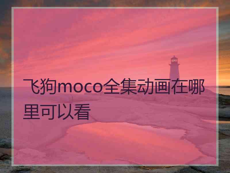 飞狗moco全集动画在哪里可以看