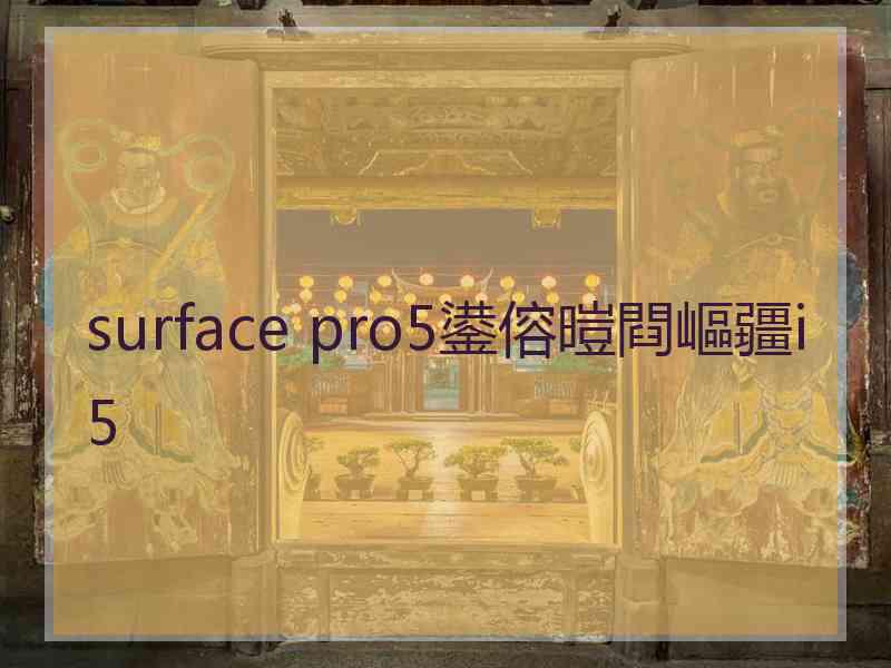 surface pro5鍙傛暟閰嶇疆i5