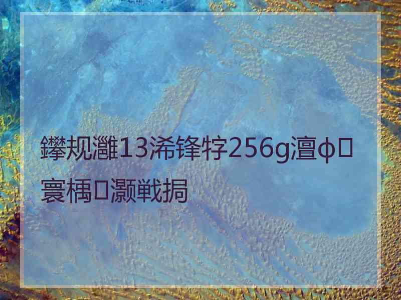 鑻规灉13浠锋牸256g澶ф寰楀灏戦挶