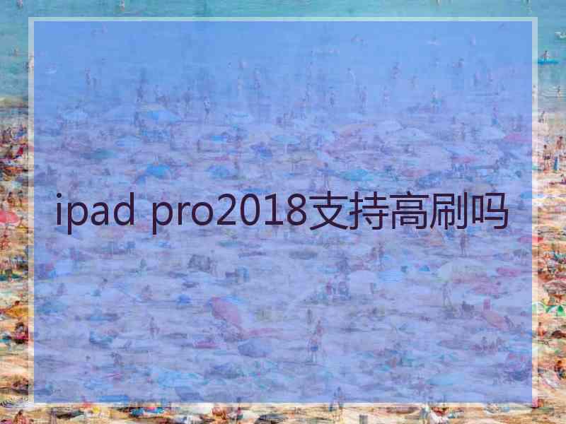 ipad pro2018支持高刷吗