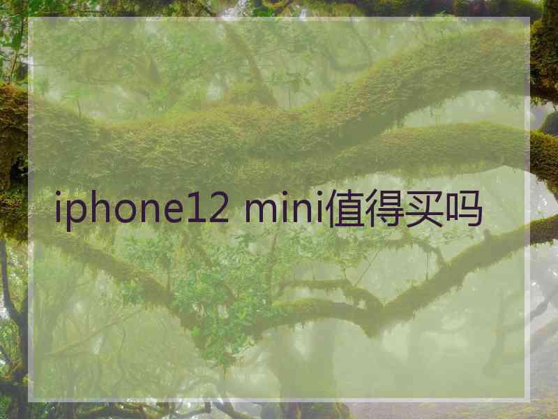 iphone12 mini值得买吗