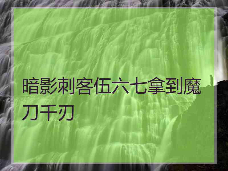 暗影刺客伍六七拿到魔刀千刃