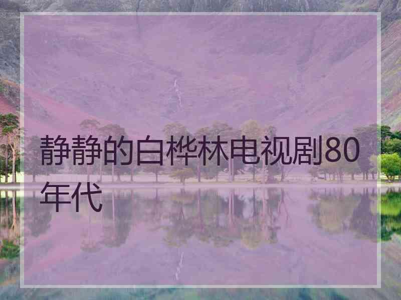 静静的白桦林电视剧80年代