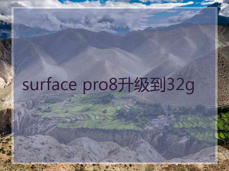 surface pro8升级到32g