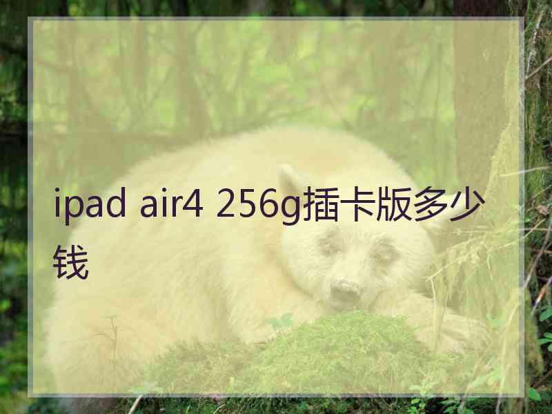 ipad air4 256g插卡版多少钱