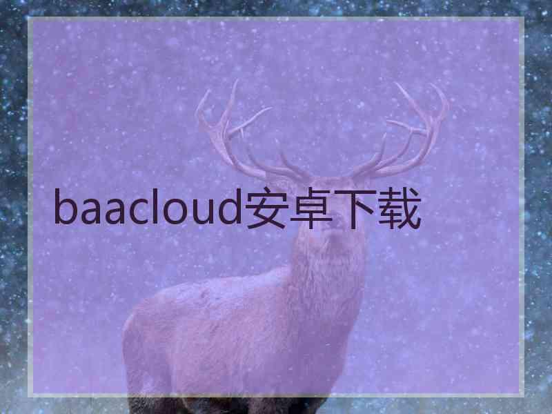 baacloud安卓下载