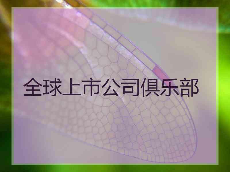 全球上市公司俱乐部