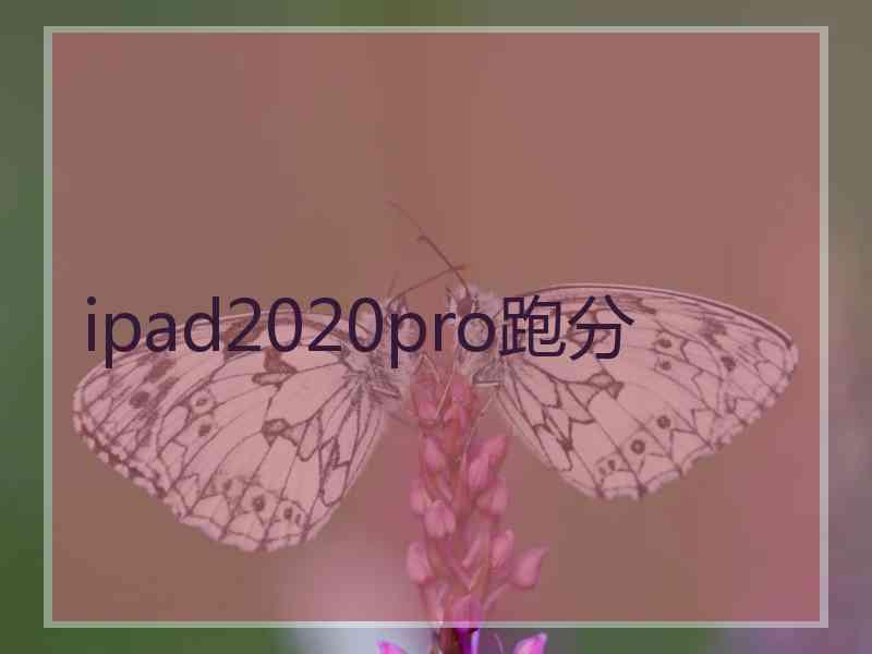 ipad2020pro跑分