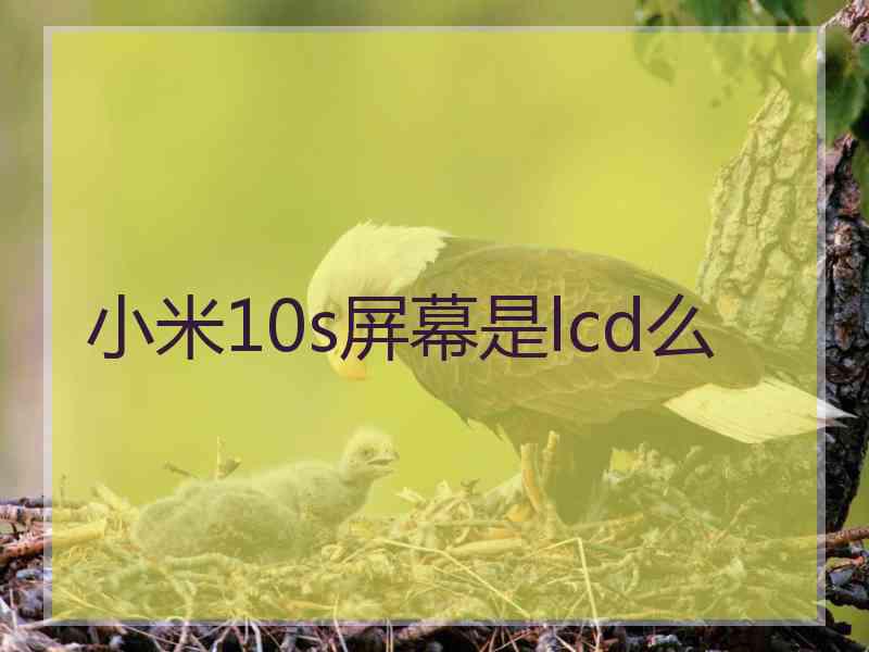 小米10s屏幕是lcd么