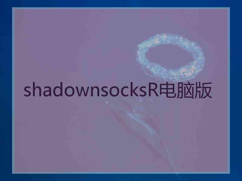 shadownsocksR电脑版