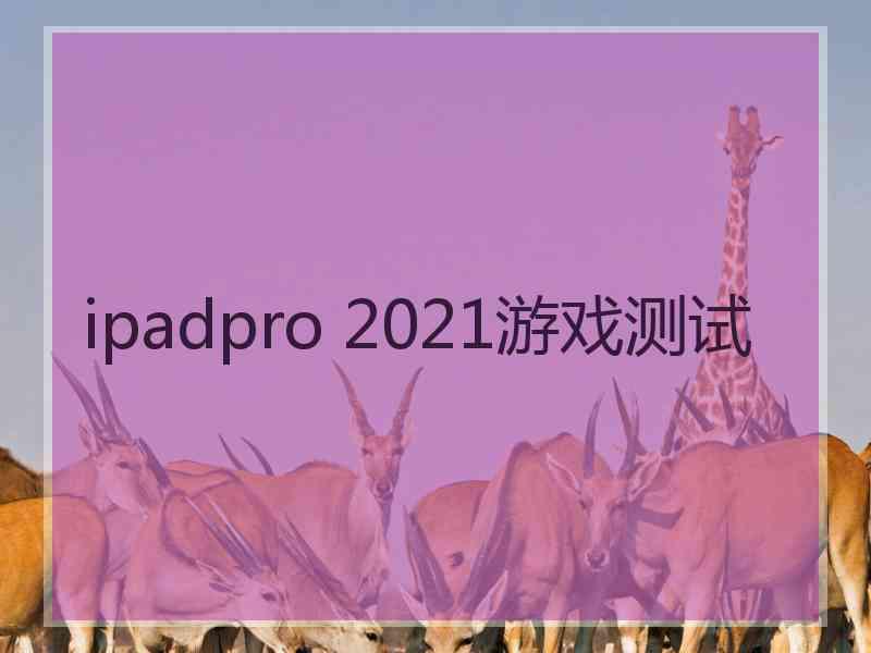 ipadpro 2021游戏测试