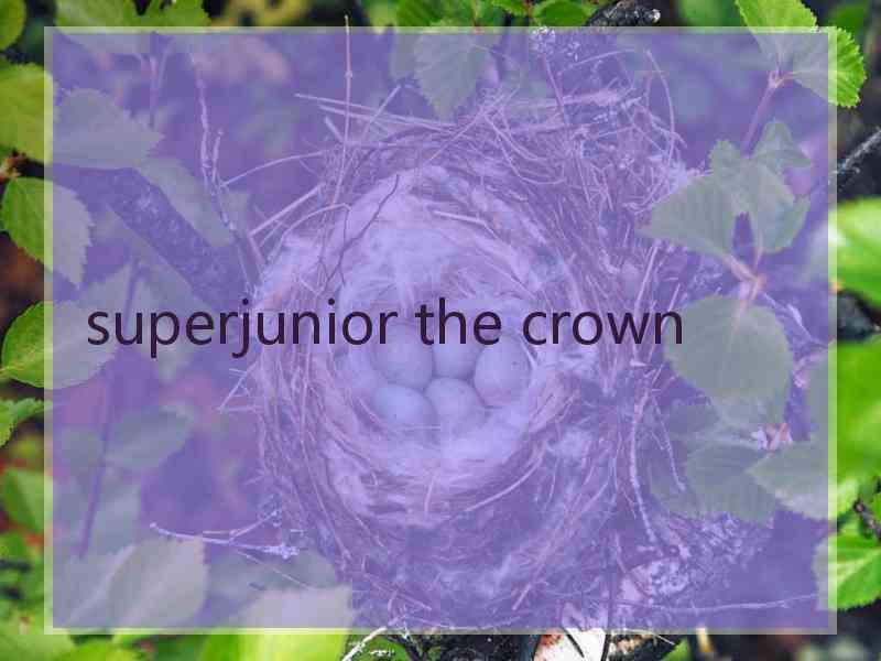 superjunior the crown