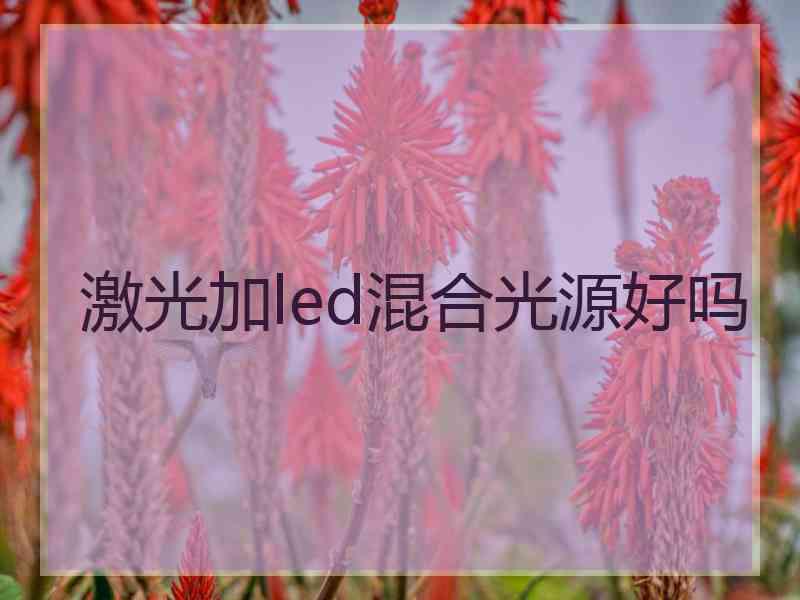 激光加led混合光源好吗