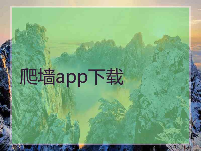 爬墙app下载