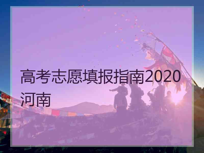 高考志愿填报指南2020河南