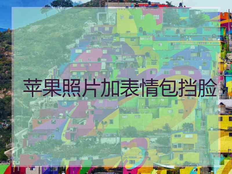 苹果照片加表情包挡脸