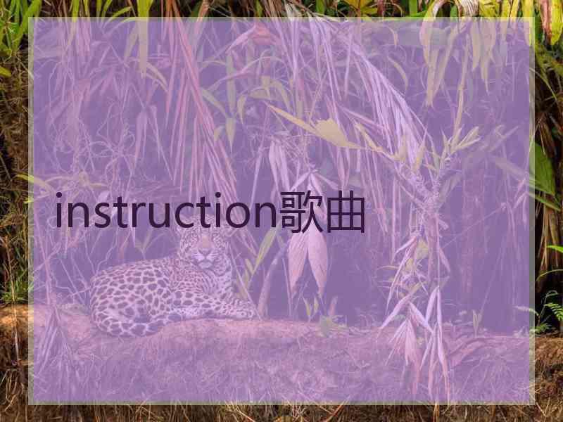 instruction歌曲