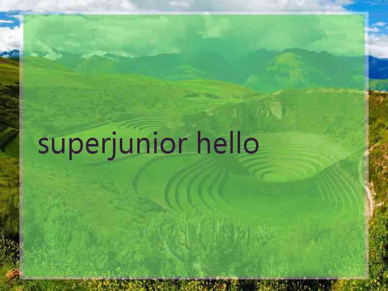 superjunior hello