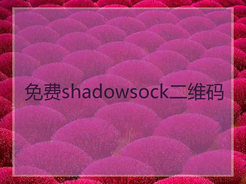 免费shadowsock二维码