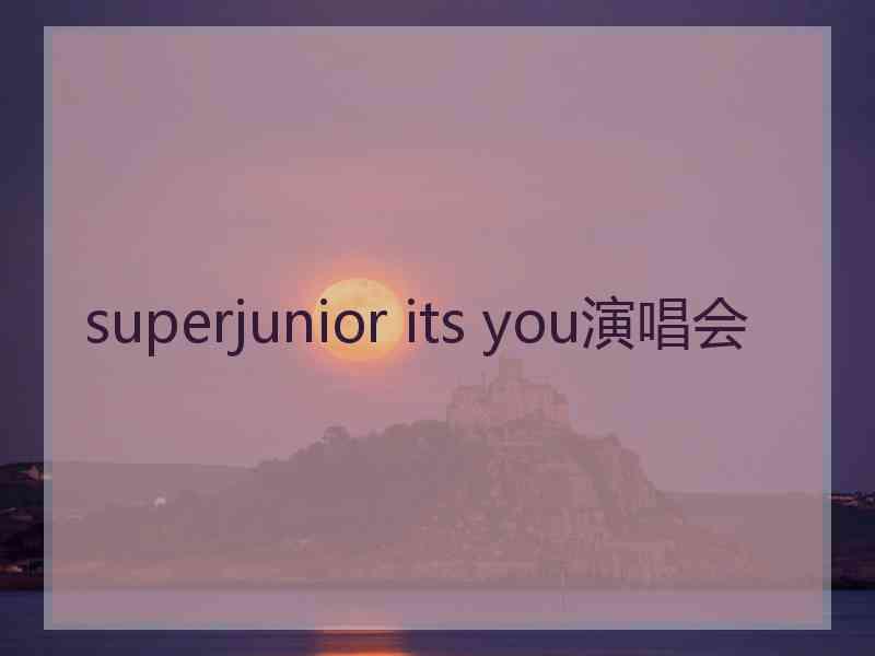 superjunior its you演唱会