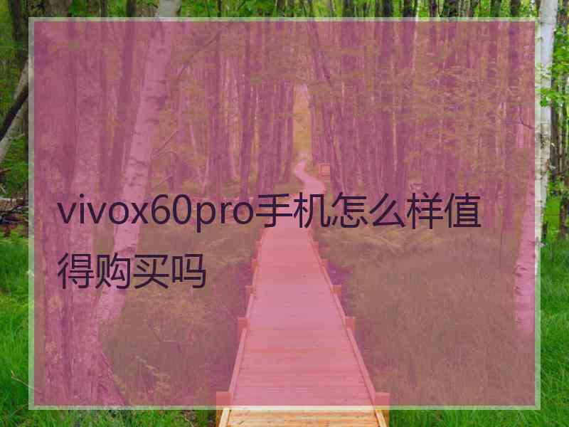 vivox60pro手机怎么样值得购买吗