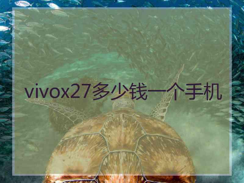 vivox27多少钱一个手机