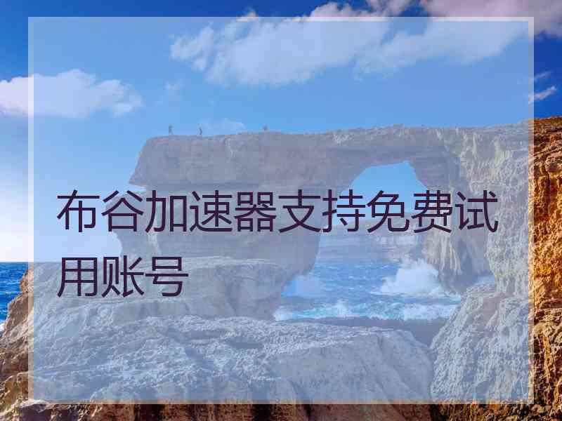 布谷加速器支持免费试用账号