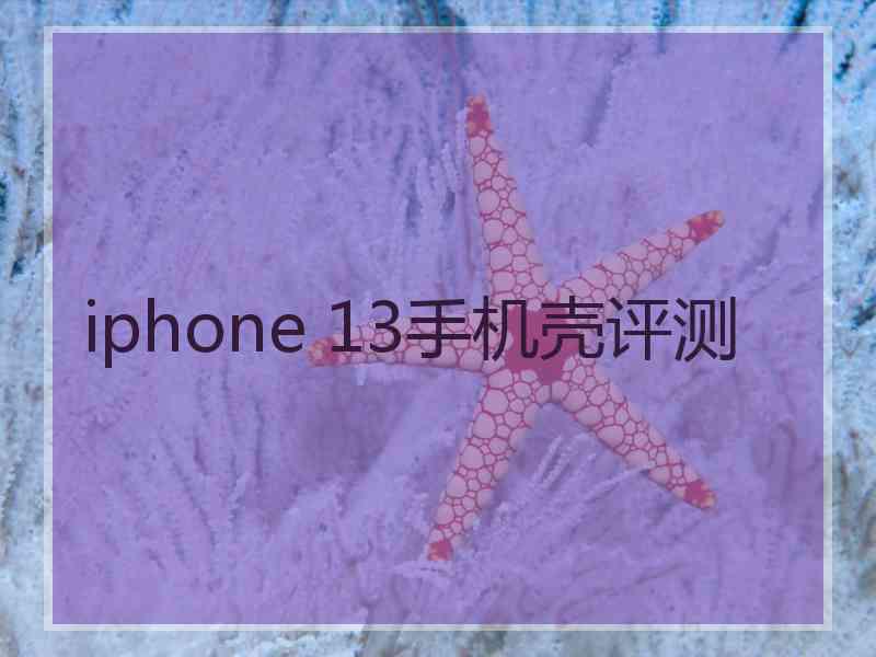 iphone 13手机壳评测