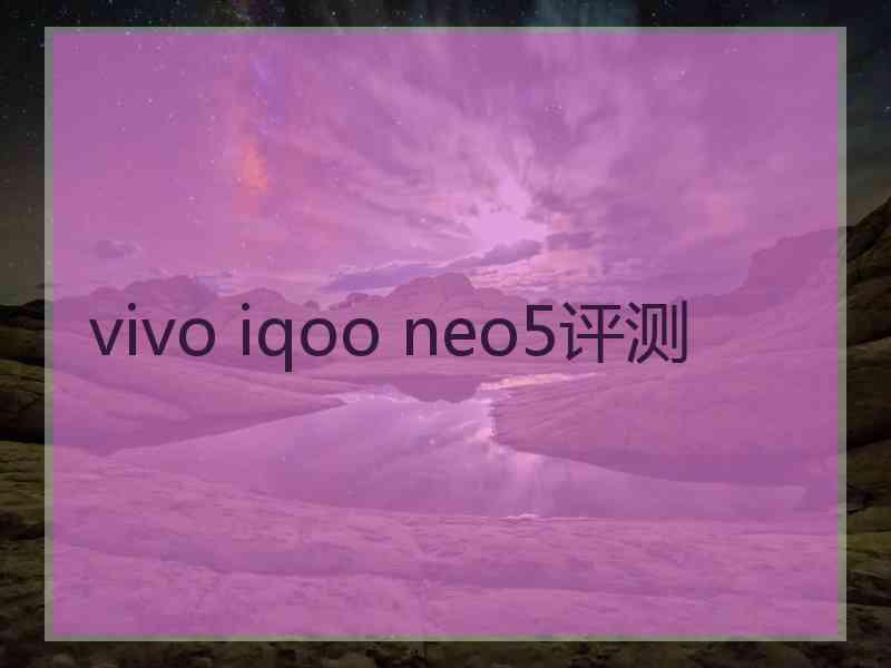 vivo iqoo neo5评测