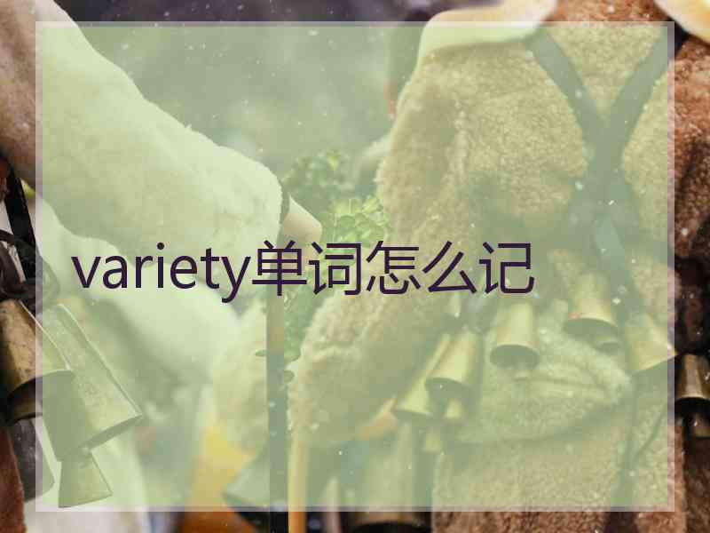 variety单词怎么记