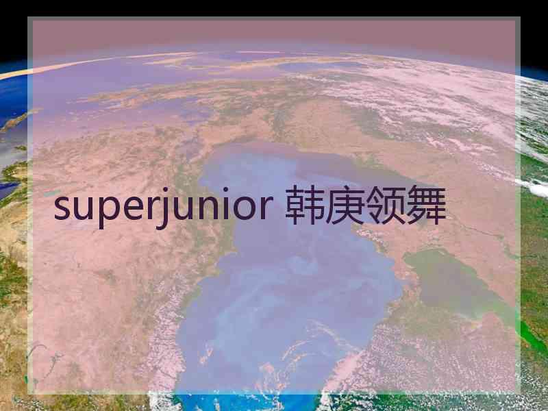 superjunior 韩庚领舞