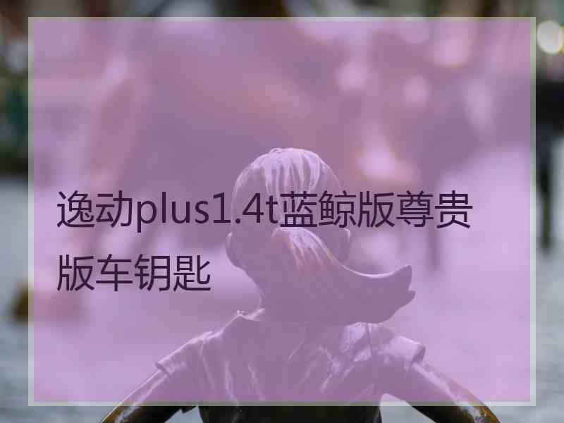 逸动plus1.4t蓝鲸版尊贵版车钥匙