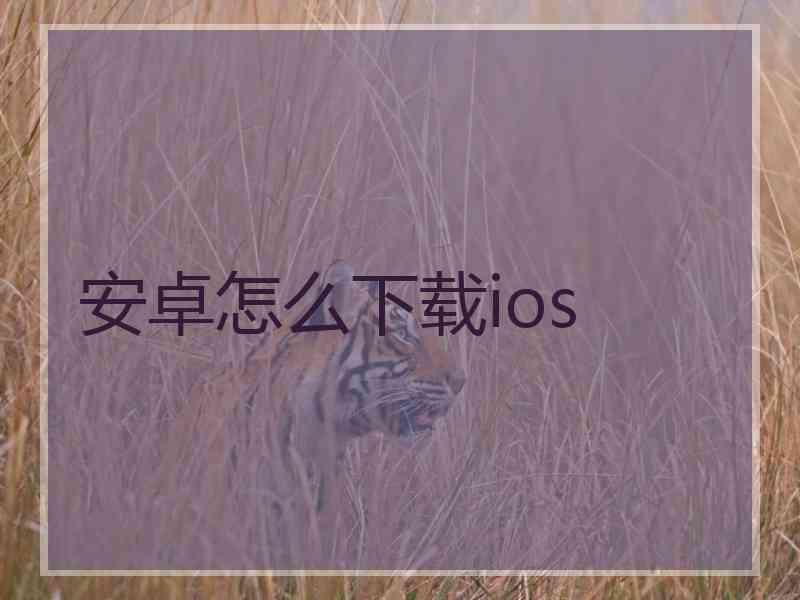 安卓怎么下载ios