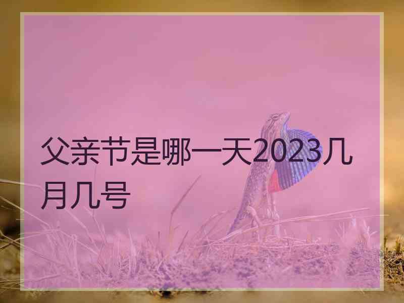 父亲节是哪一天2023几月几号