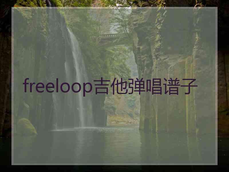 freeloop吉他弹唱谱子