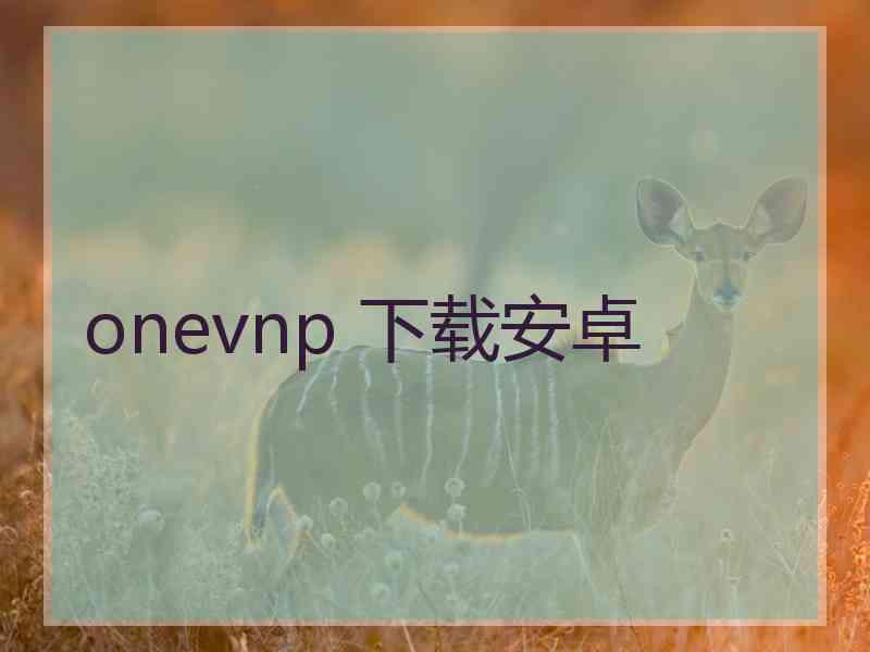 onevnp 下载安卓