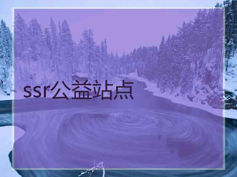 ssr公益站点